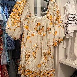 Floral Puff Sleeve Dress FARM Rio